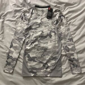 Under Armour Gray Camouflage Compression Shirt